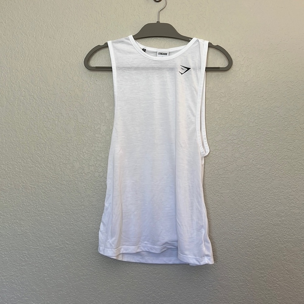 White Gymshark Tank - Size S